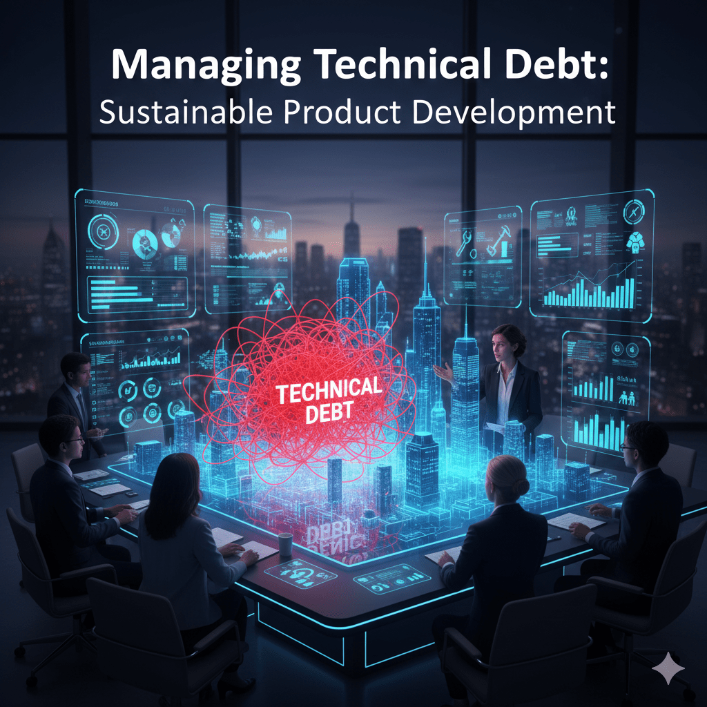 Managing technical debt in software development for sustainable and scalable product growth