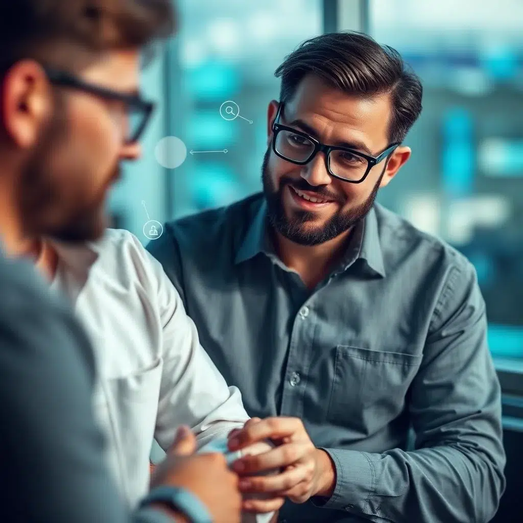 CMO analyzing customer discovery concepts using digital dashboards and customer data