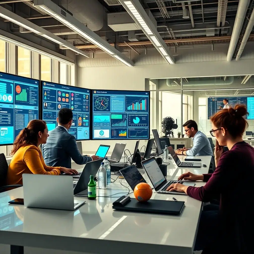 Startup team collaborating on structured workflows and responsibilities