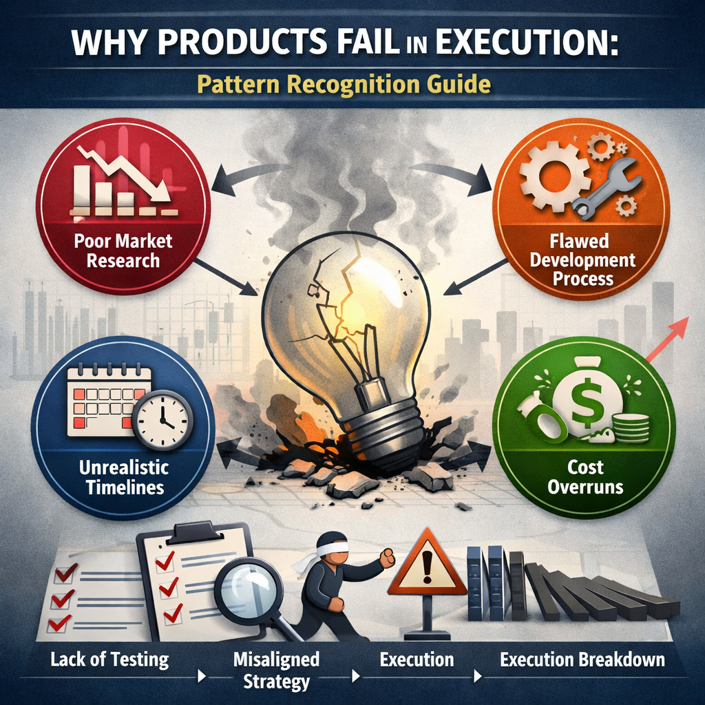 Why products fail in execution explained through pattern recognition and insight