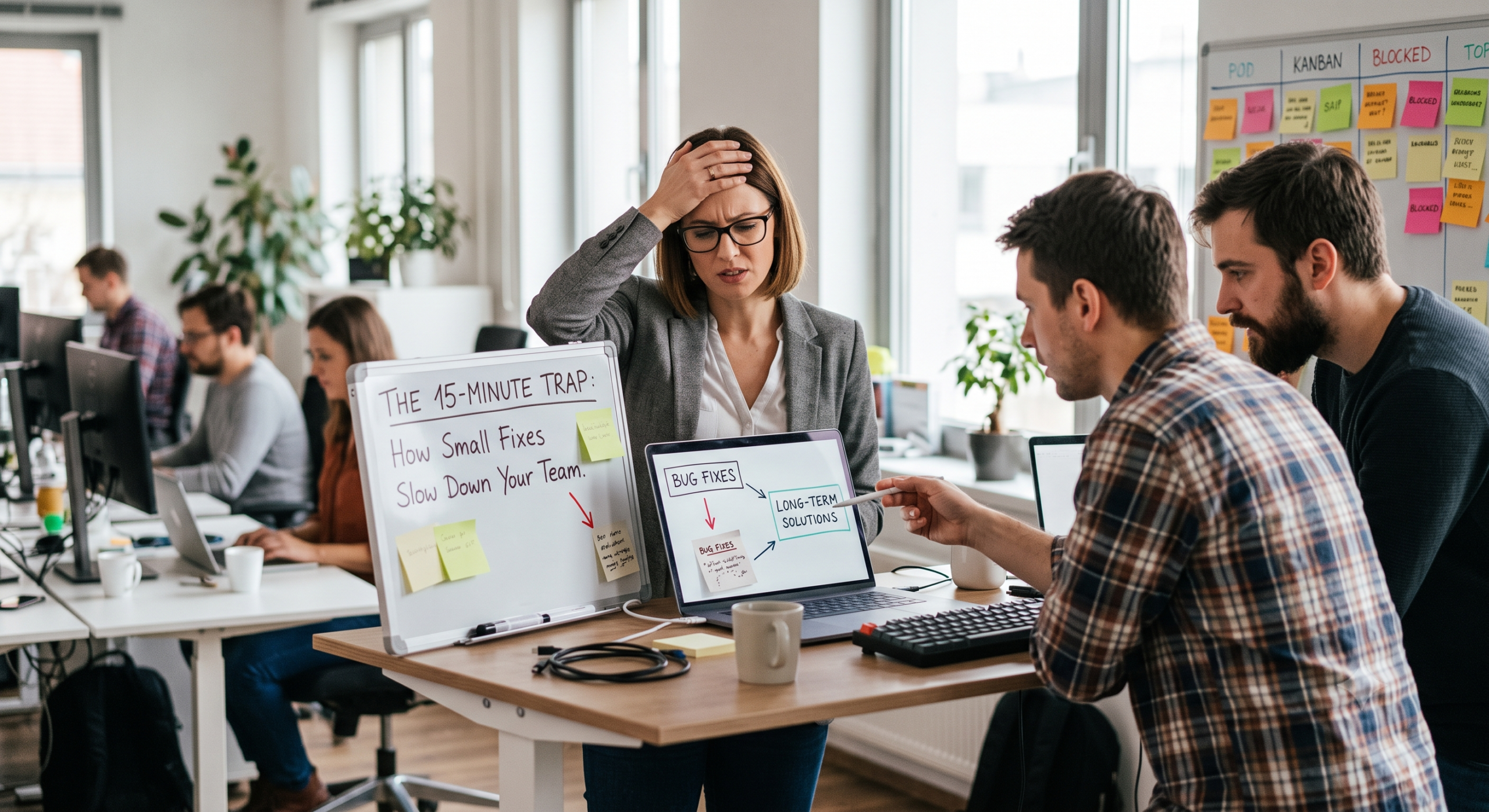 Team building a learning culture through collaborative problem-solving, knowledge sharing, and continuous improvement